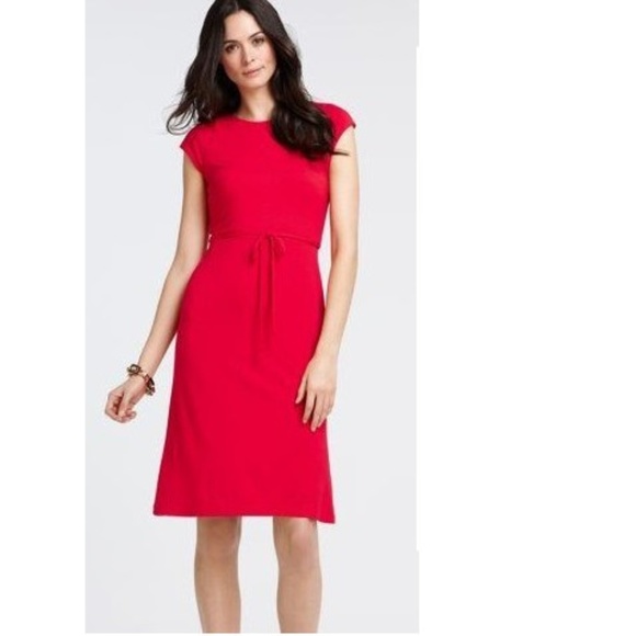 Ann Taylor Dresses & Skirts - Ann Taylor Little Red Dress Jersey Stretch Size 8
